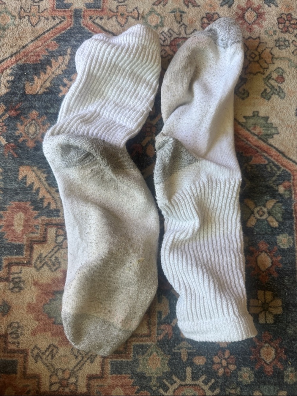 White crew socks